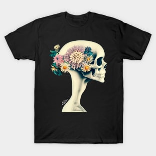 Skull with floral crown T-Shirt